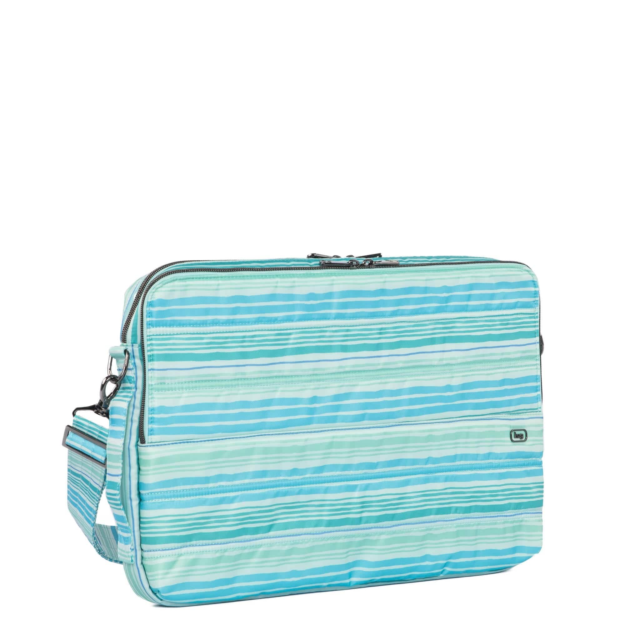 Delta 17" Laptop Case - LOVE WAVES AQUA - Delta_17in_LovewavesAqua_02